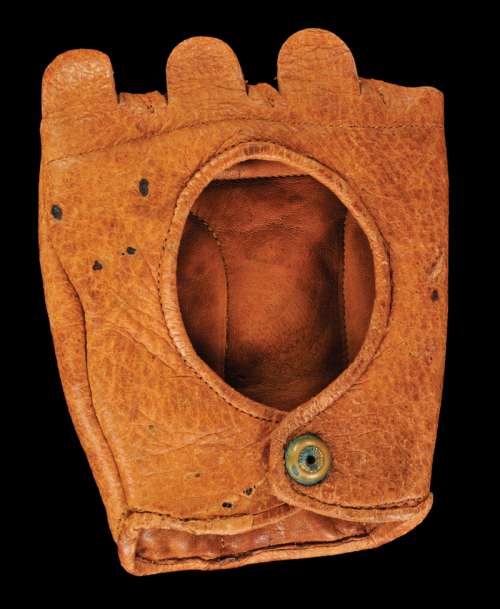 c. 1880's-90's Spalding Fingerless Glove Right Handed Back